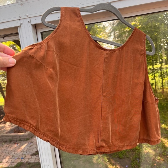 Connally Goods Connally McDougall Rust Colored Cotton Pants & Tank Top Size 3X - Picture 8 of 13